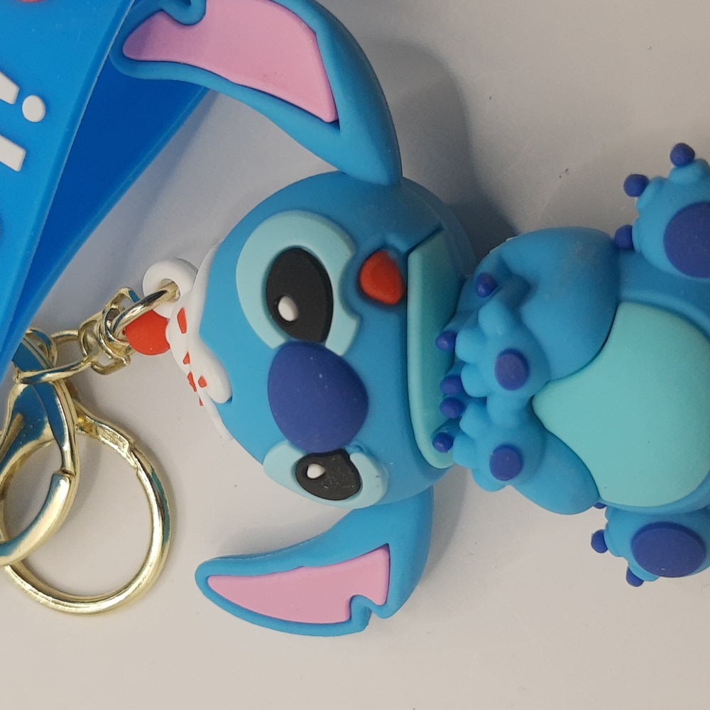 Disney Lilo Stitch Funny Stitch Sundae Silicone 3D Keychain Bag Pendant Keyring - Picture 10 of 13